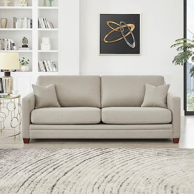 Hydeline Naples Fabric Sofa Couch, Memory Foam and Springs