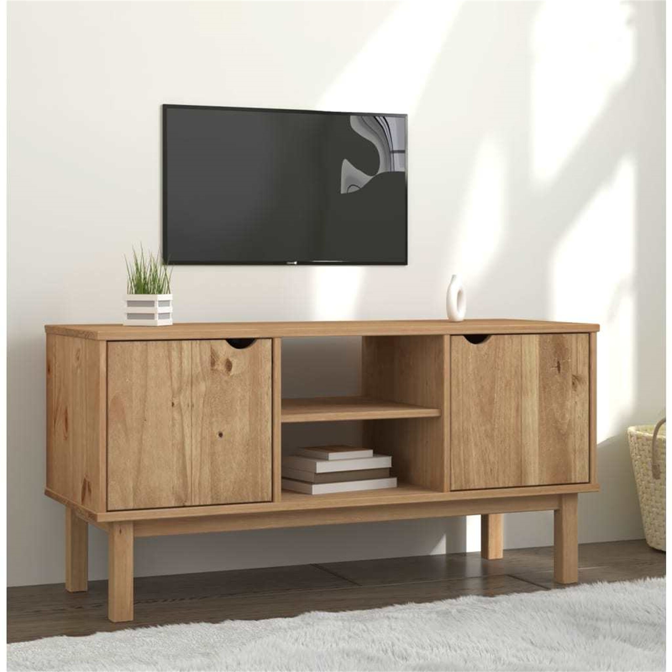 Solid pine tv cabinet sale
