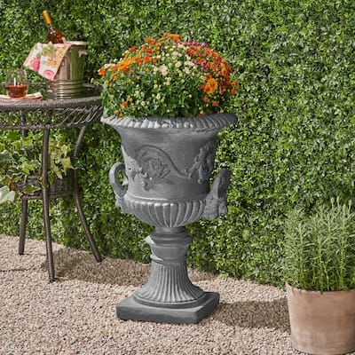 Lightweight Concrete Roman - Style Chalice Urn Planter
