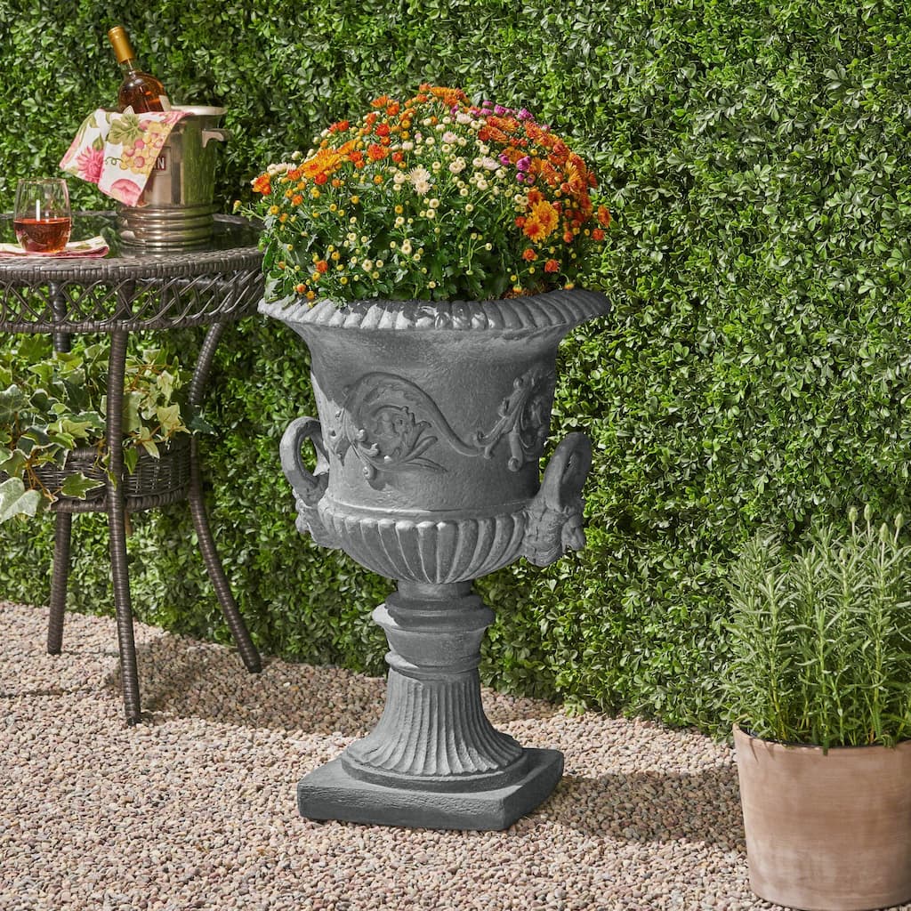 Lightweight Concrete Roman - Style Chalice Urn Planter