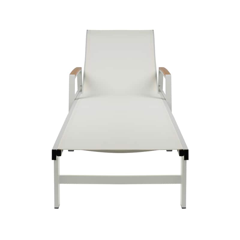 Oxton Outdoor Aluminum Chaise Lounge (Set of 4) by Christopher Knight Home