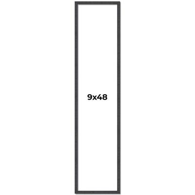 9x48 Frame Brown Picture Frame - Complete Modern Photo Frame Includes