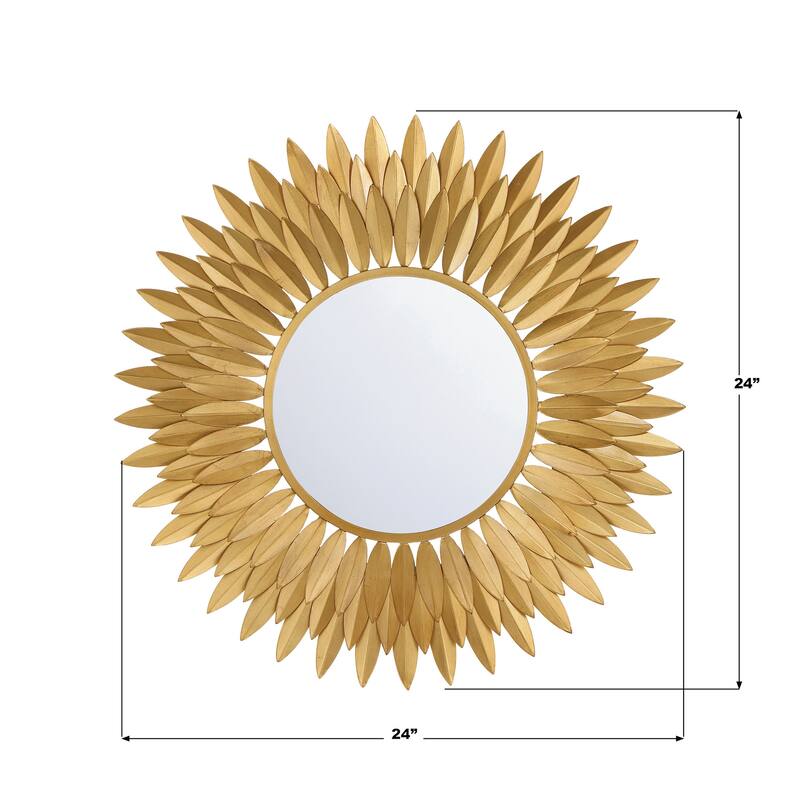 Crystorama Lighting Group BRH-M524 Broche 24" Sunburst Flat Steel