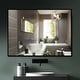 preview thumbnail 4 of 9, Modern Large Black Rectangle Wall Mirrors for Bathroom Vanity Mirror