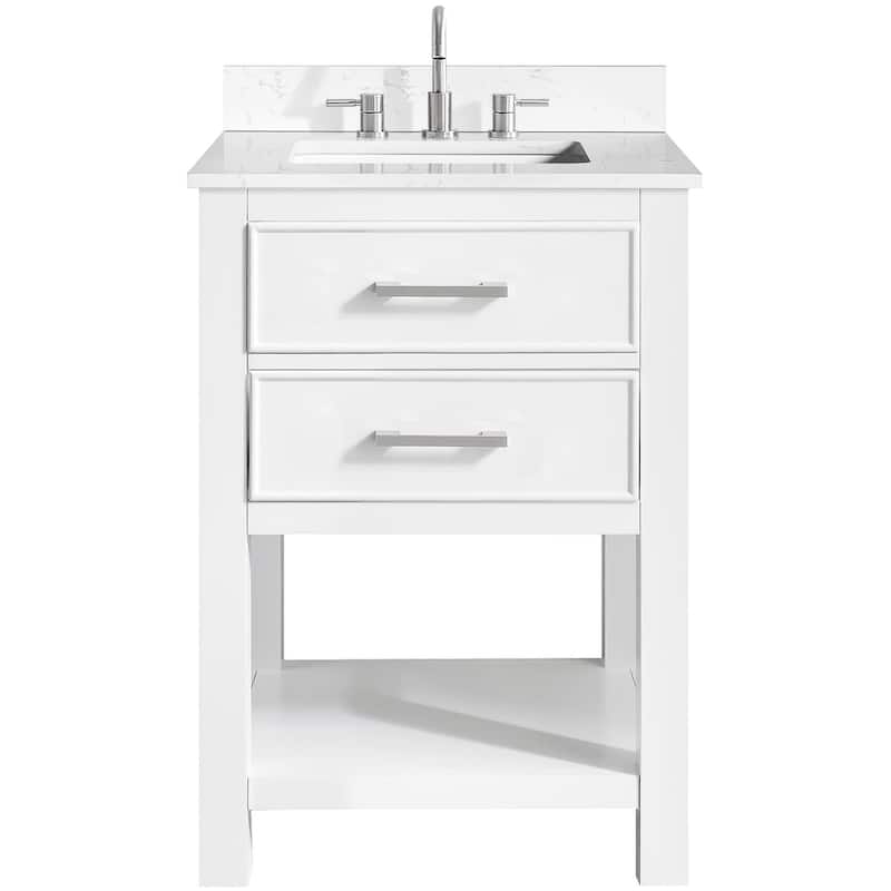 Avanity BROOKS-VS25-E Brooks 25" Free Standing Single Basin Vanity Set - White - Colored