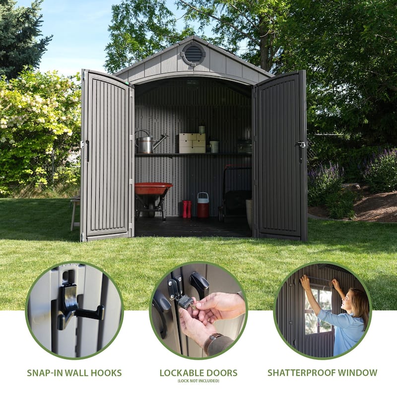Lifetime 8 Ft. x 10 Ft. Outdoor Storage Shed