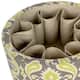 Option Ikat Grass Green, Grey; Inside Beige