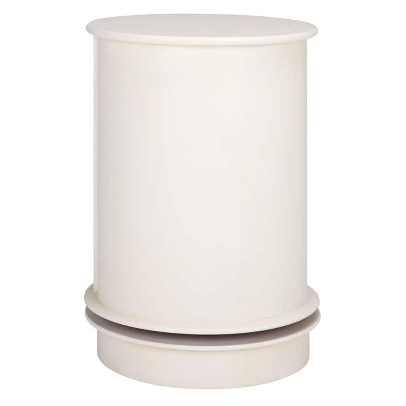 SAFAVIEH Celestia Grey Swivel Storage Accent Table - 18"W x 18"D x 26"H