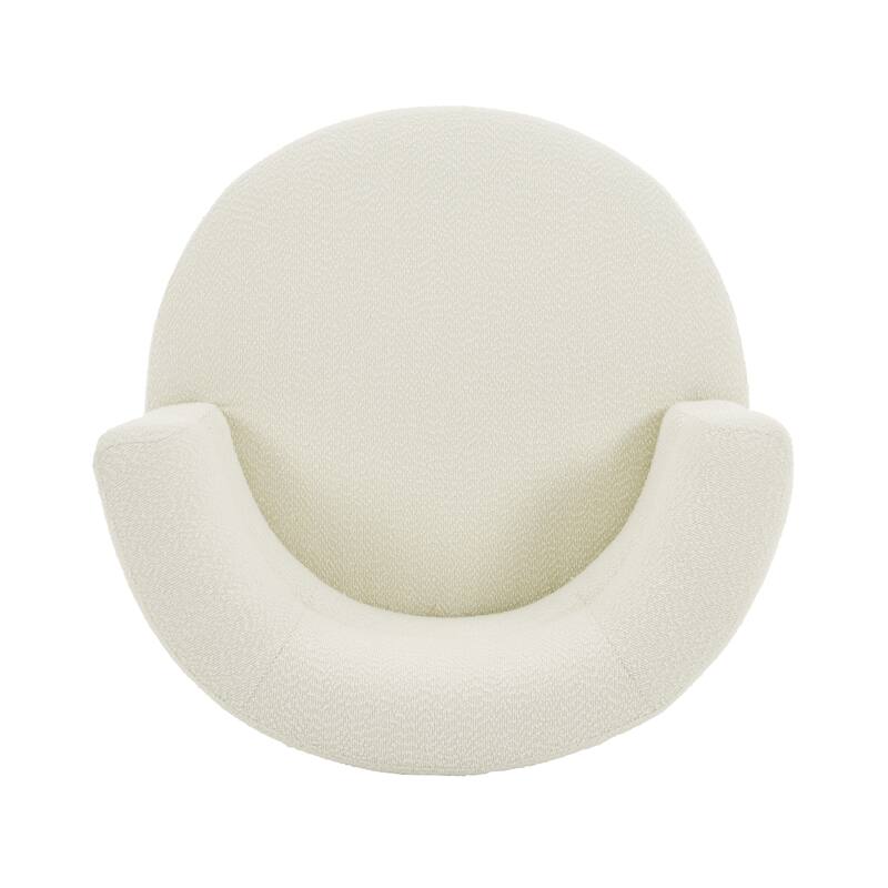 Contemporary 360° Swivel Chair, Boucle Swivel Accent Chair, Ideal for Living Room, Bedroom & Home Office