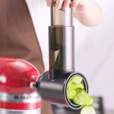 Rotary Cheese Grater Vegetable Fruit Manual Slicer Shredder With 3 Blades - 5.87x3.27x7.44
