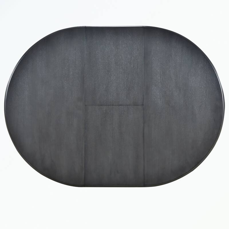 Round Extendable Wood Dining Table
