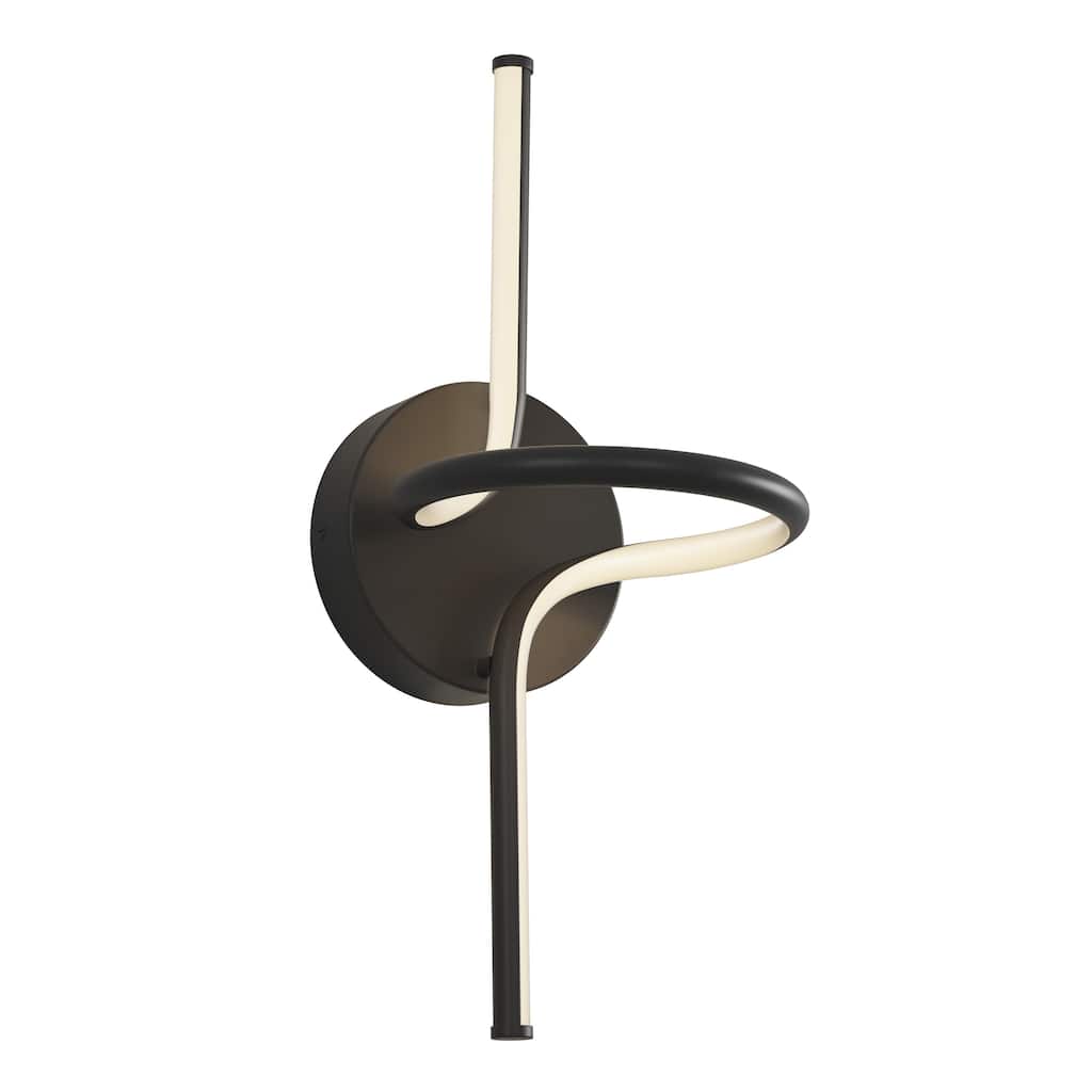 Artika Swirl LED Wall Sconce & Outdoor Light, Black