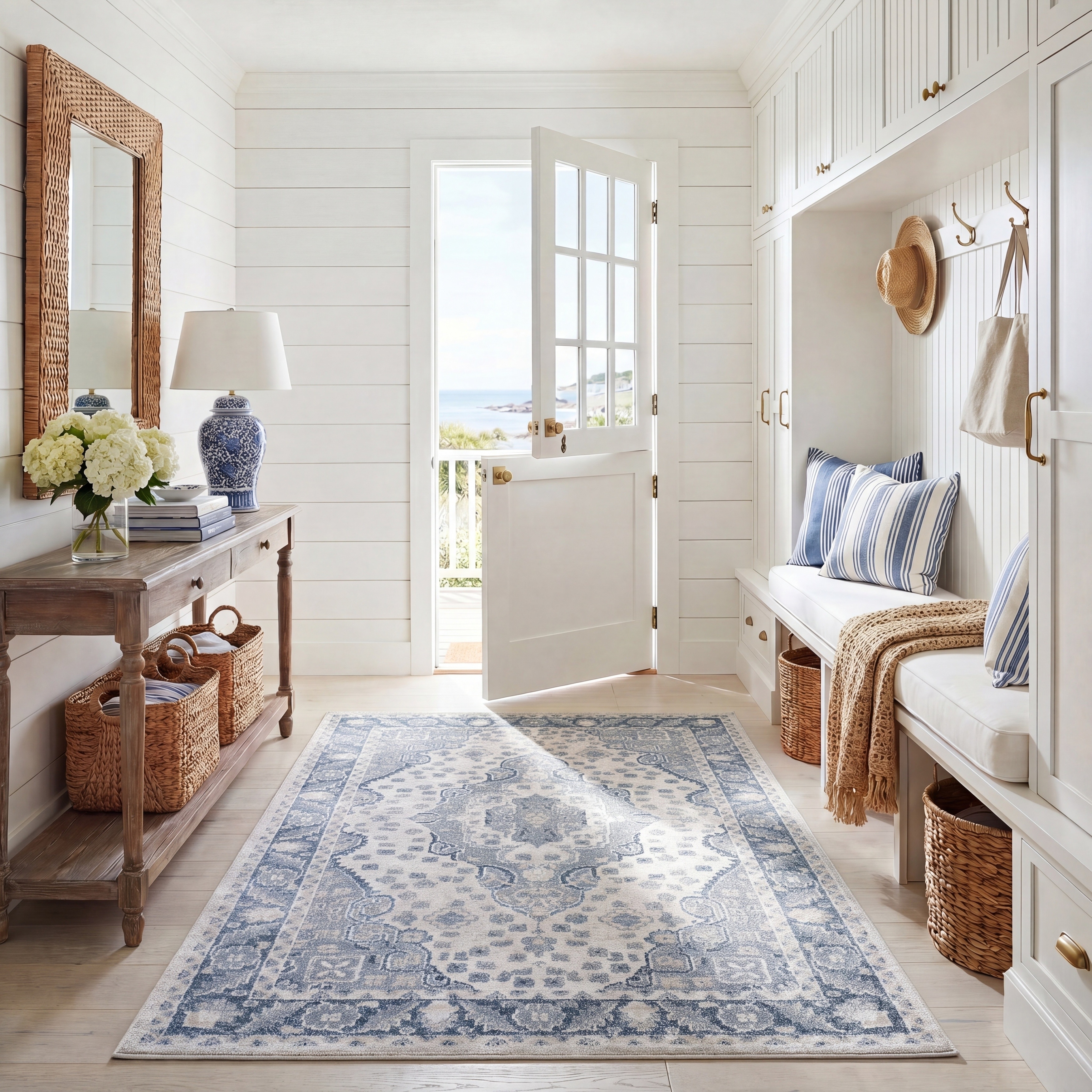 SAFAVIEH Blair Machine Washable Josceline Slip Resistant Rug