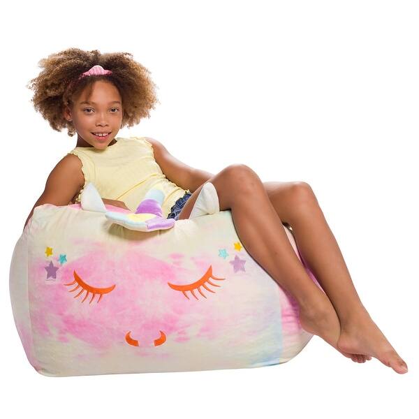 Animal Bean Bag Chair for Kids, Soft Cozy Animal Chair for ...