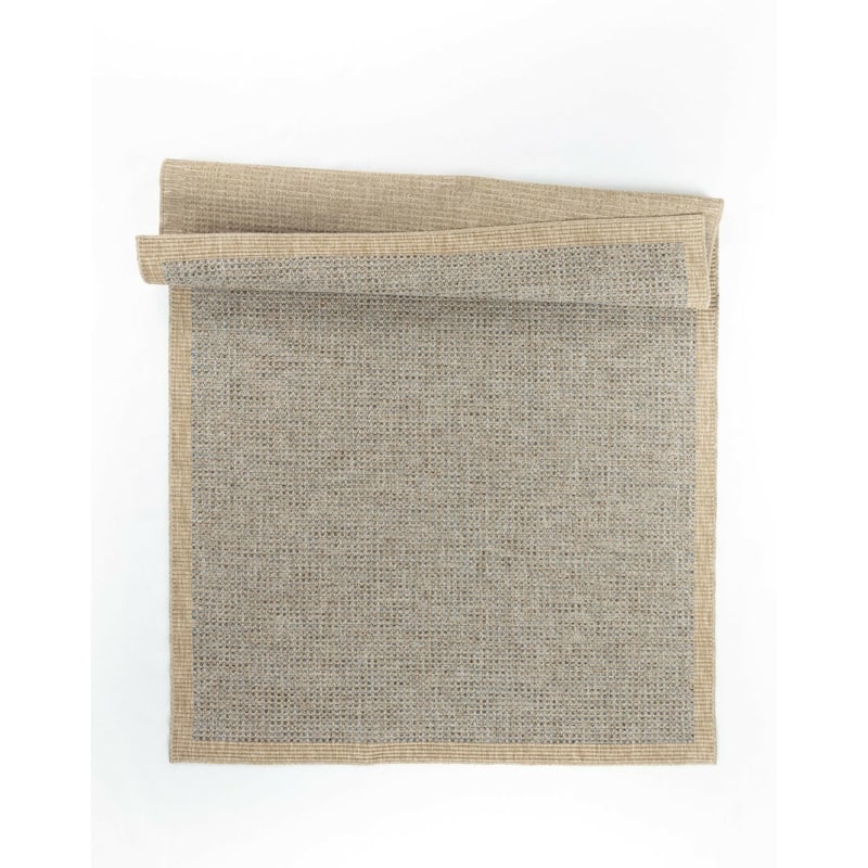 Arianna Collection Jute/Blue Indoor/Outdoor Casual Area Rug