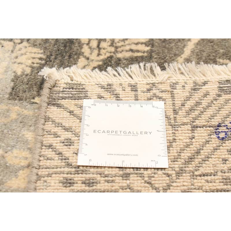 ECARPETGALLERY Hand-knotted Peshawar Ziegler Dark Grey Wool Rug - 5'4 x 8'0