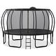 preview thumbnail 2 of 11, 12/14/15/16FT Outdoor Kids Trampoline with Enclosure, Basketball Board