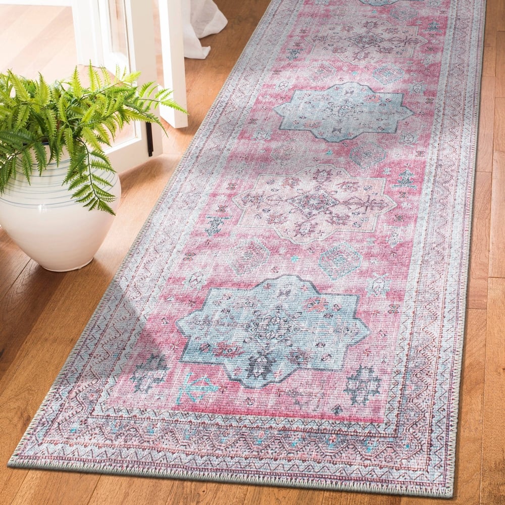 Distressed Transitional Bohemian Area Rug