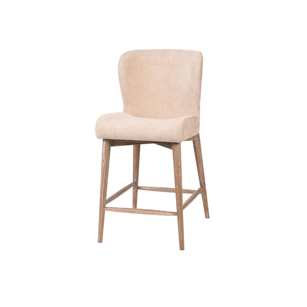 Notting Hi 27" Counter Stool, Champagne Chenille