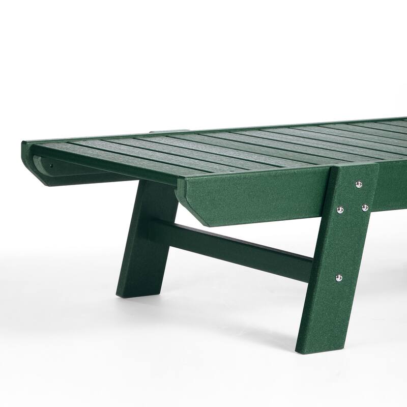 Laguna Hdpe All Weather Outdoor Patio Pool Reclining Chaise Lounge