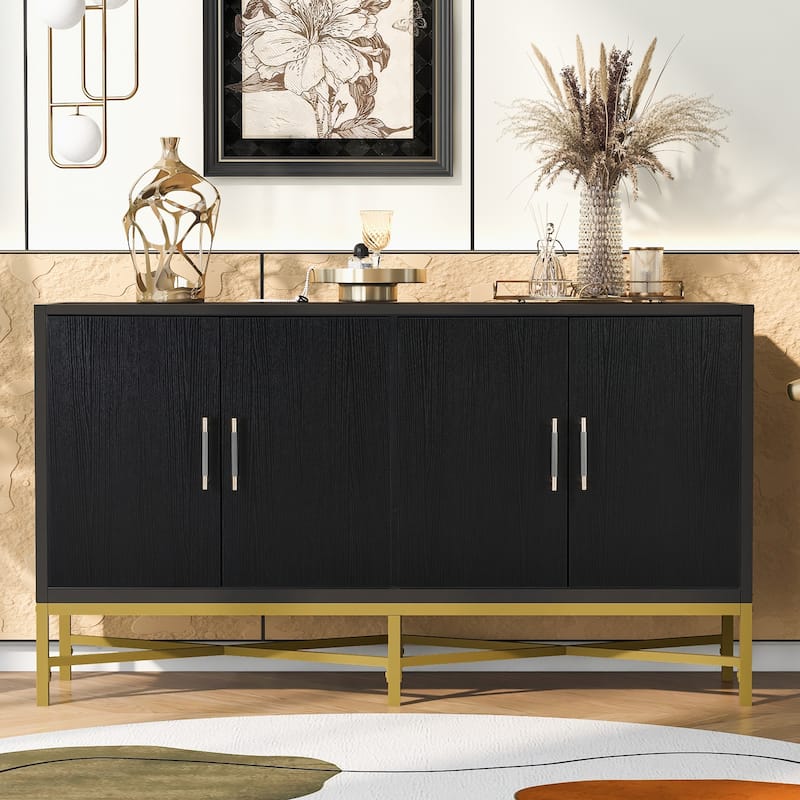Four-Door Sideboard Buffet Cabinet Storage Cabinet