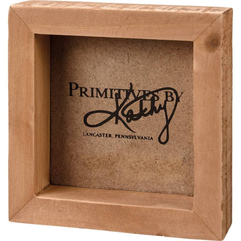 Sun Sand and Drink in My Hand Box Mini Tier Tray Sign 3.5 Inches - Multi