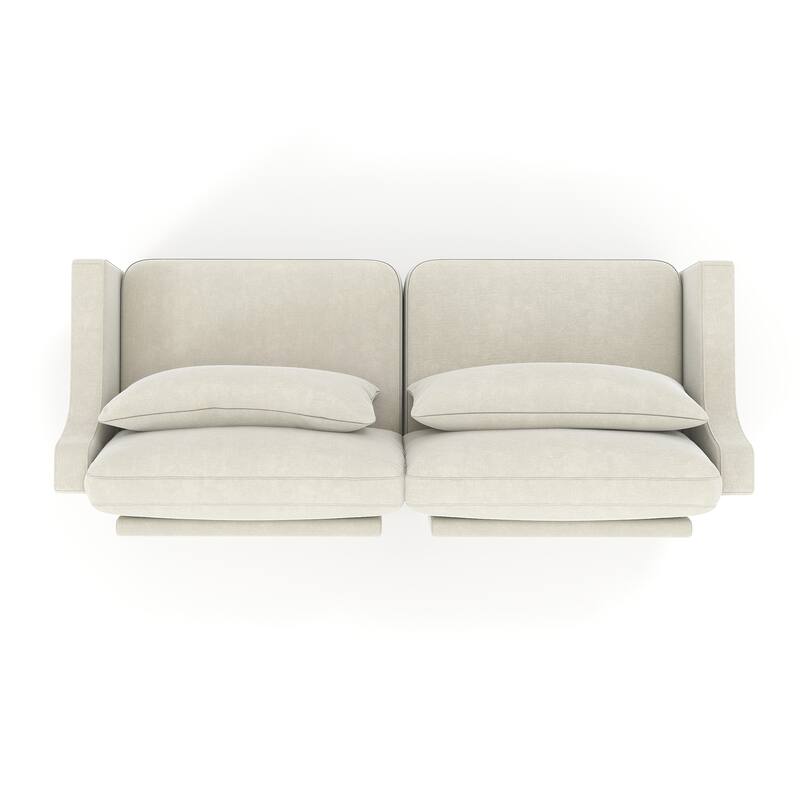 Modern Chenille Sectional Sofa with Lumbar Pillows for Living Rooms,Easy install
