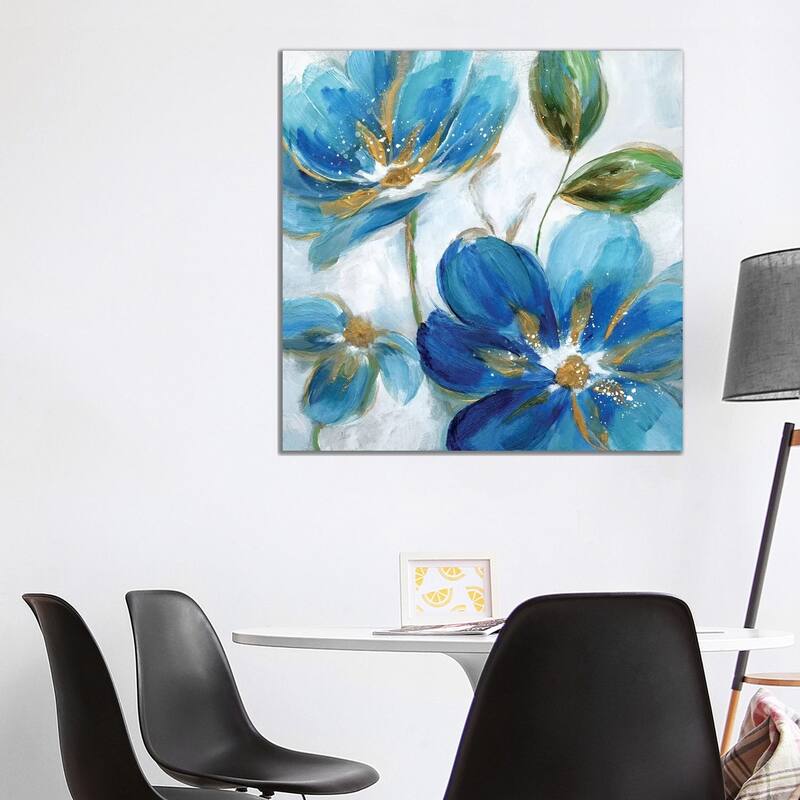 iCanvas "Flowering Blues II" by Nan Canvas Print - 37x37x1.5