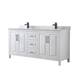 Option White / White Carrara Marble Top / Matte Black