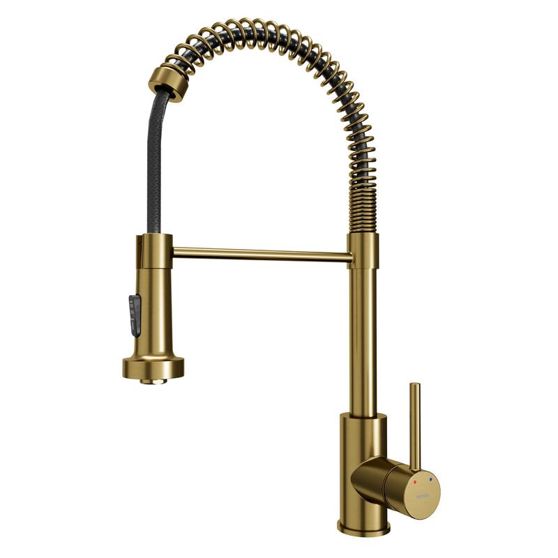 Karran USA KKF225 Kadira 1.8 GPM Single Hole Kitchen Faucet - Brushed Gold
