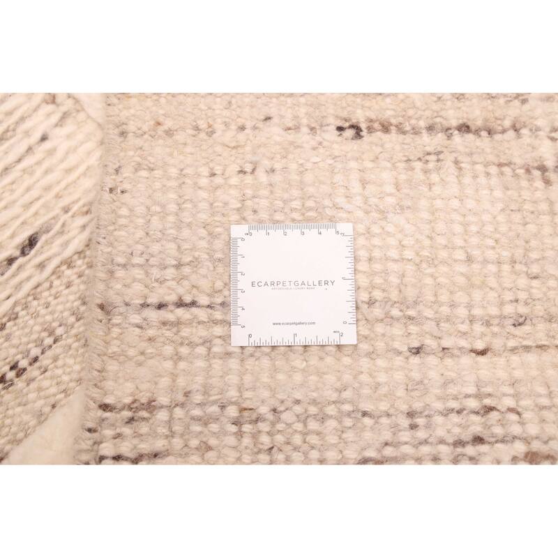 ECARPETGALLERY Hand-knotted Looma Cream Wool Rug - 9'3 x 12'2