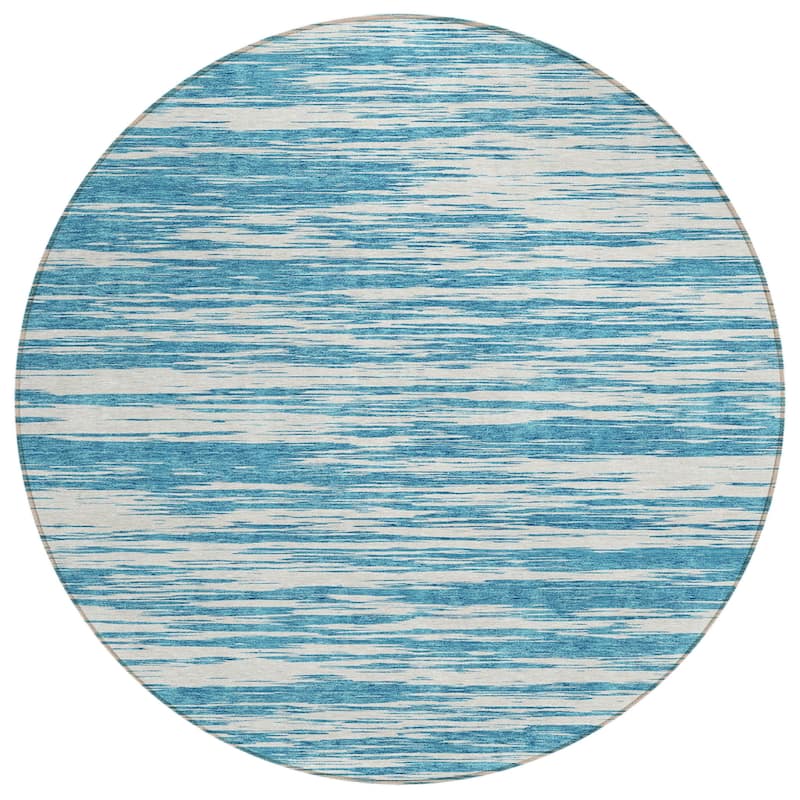 HomeRoots Abstract Modern Rectangle Outdoor Rug