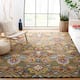 SAFAVIEH, Handmade Marietje Blossom French Country Wool Area Rug - 11' x 15' - Green/Multi