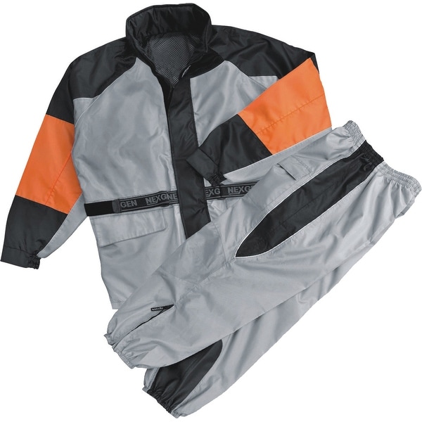 Mens Rain Suit Water Resistant - Reflective Piping