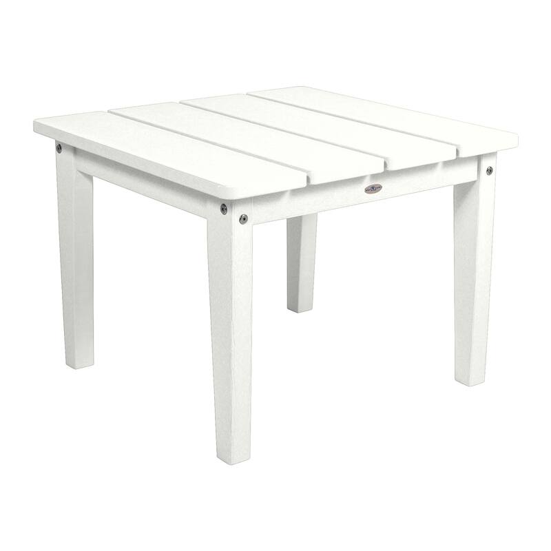 BAHIA VERDE OUTDOORS Cape Adirondack Large Side Table - Coconut White