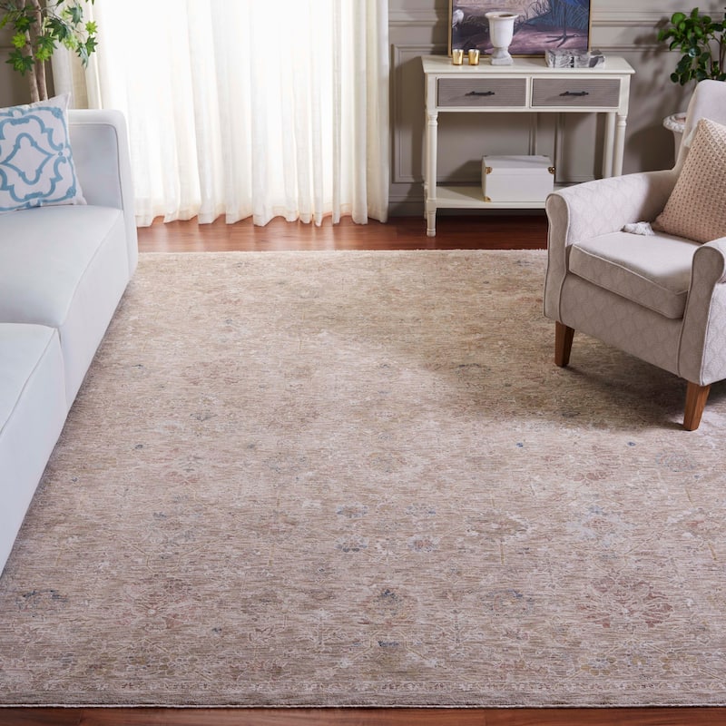 SAFAVIEH Autumn Resilotte Vintage Floral Rug - 8' x 10' - Beige/Ivory Blue