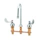 preview thumbnail 2 of 0, T and S Brass Deck Mounted Medical Faucet with 8" Centers, Rigid Chrome