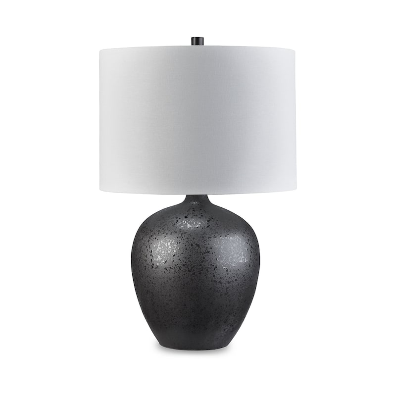 Ashley Furniture Ladstow Black Ceramic Table Lamp - 15"W x 15"D x 24"H