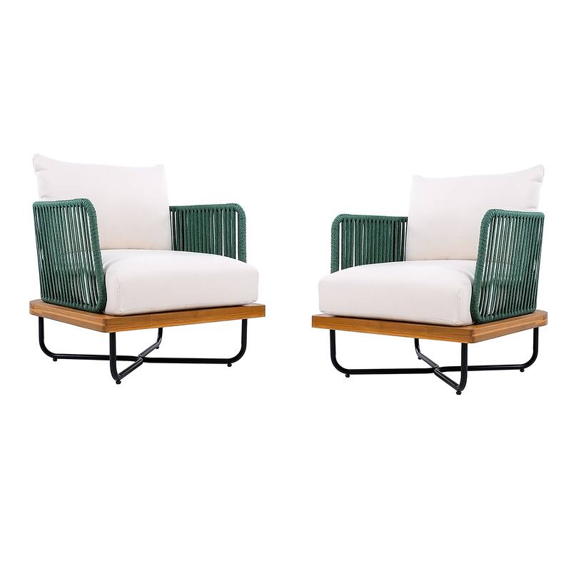 Christopher Knight Home- Mason Acacia Wood Outdoor Conversation Set