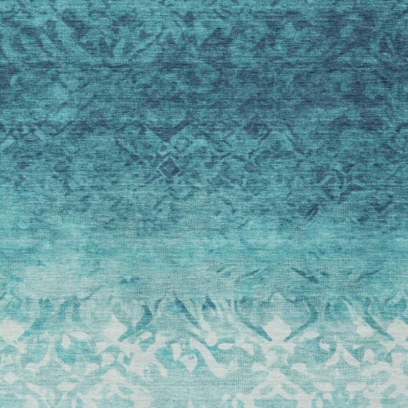 HomeRoots Damask Transitional Rectangle Outdoor Rug