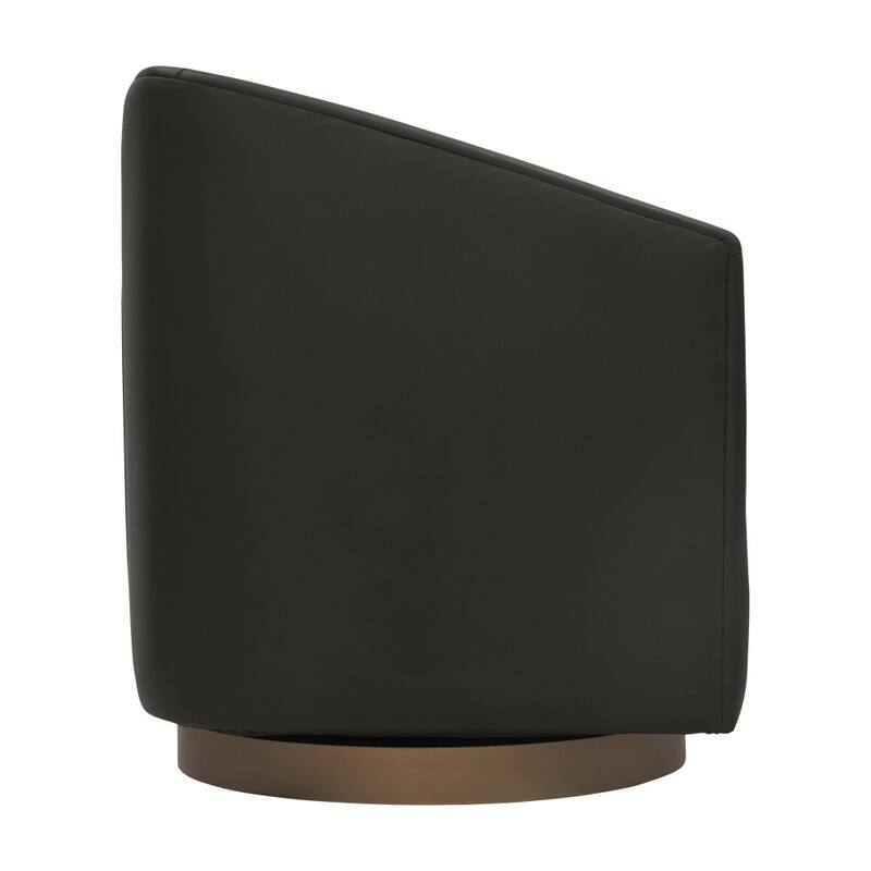 Club Style Swivel Commercial Barrel Accent Armchair - 27.25"D x 28.5"W x 30.75"H