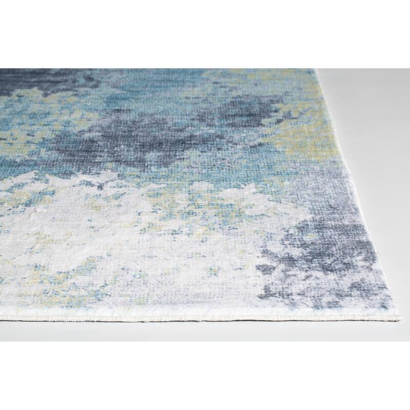 Domani Comfort Abstract Spring Faux Fur Rug