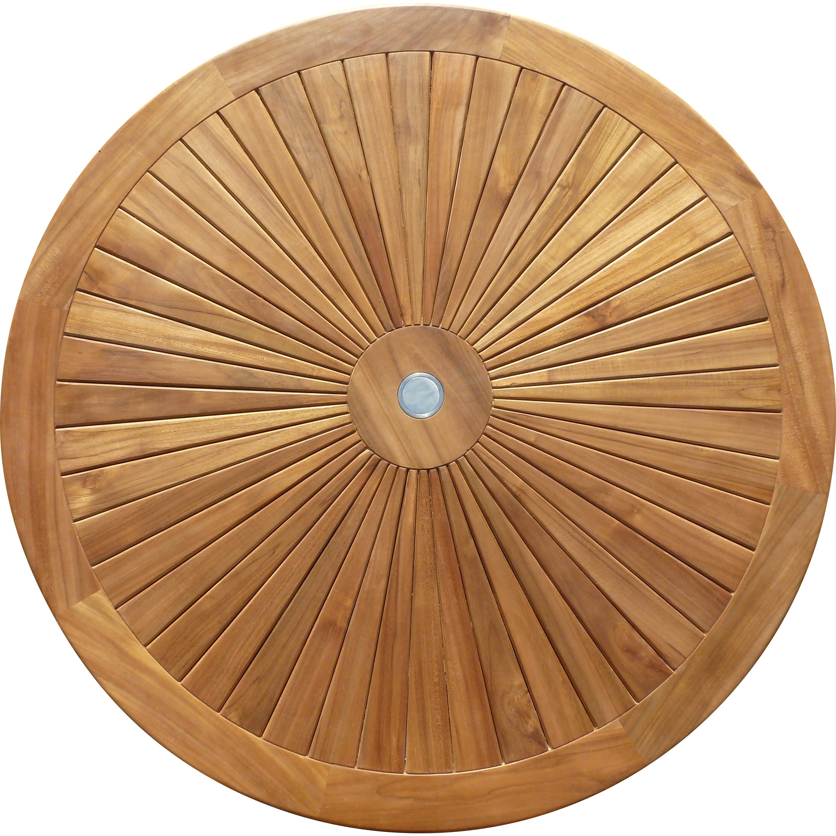 Chic Teak Sun Teak Wood Indoor/ Outdoor Dining Table, 47 Inch