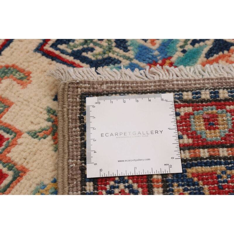 ECARPETGALLERY Hand-knotted Uzbek Ghazni Taupe Wool Rug - 3'3 x 4'9