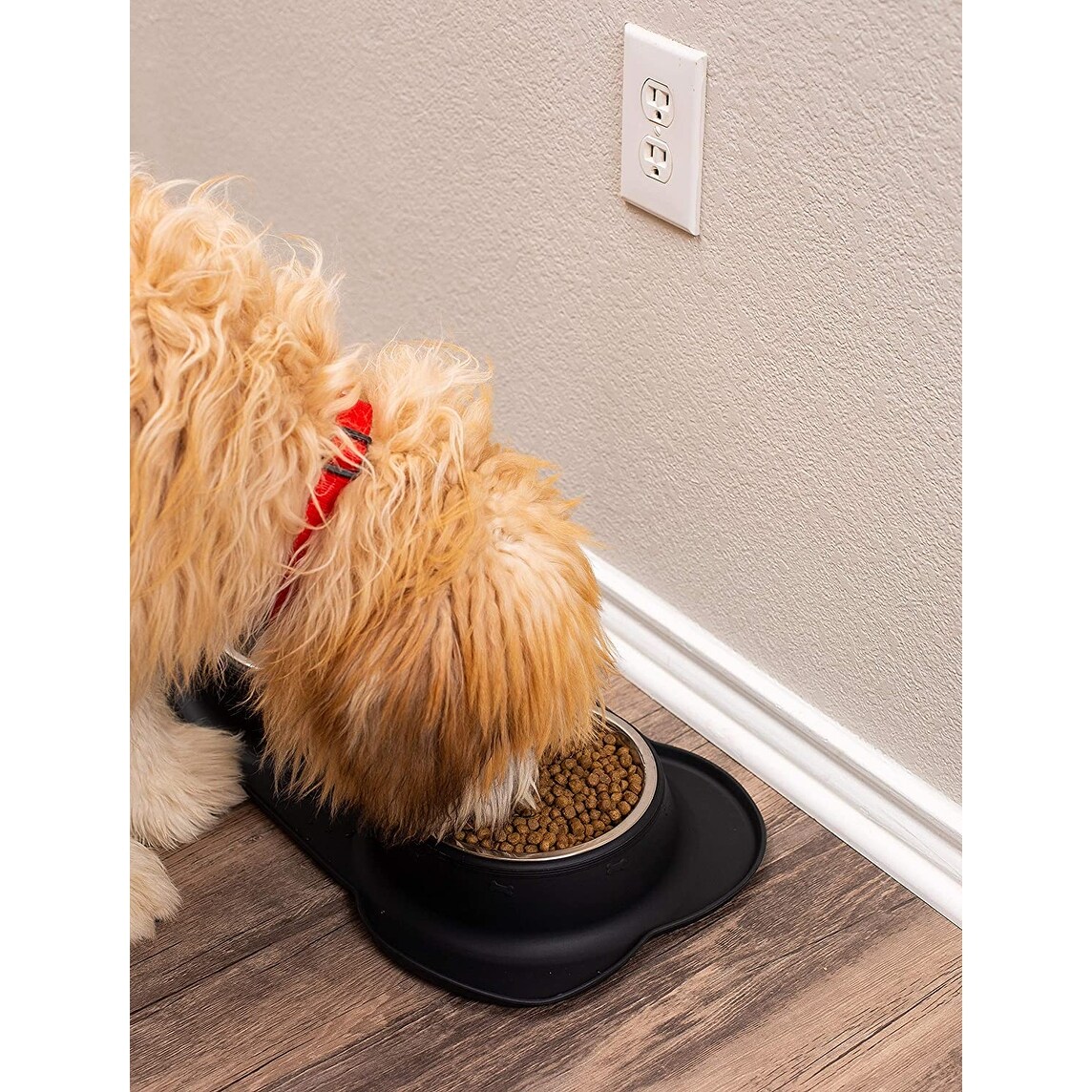 PawHut Dog Feeding Station with 2 Stainless Steel Bowls for Large Dogs -  23.5L x 11.75W x 16.25H - On Sale - Bed Bath & Beyond - 32945641