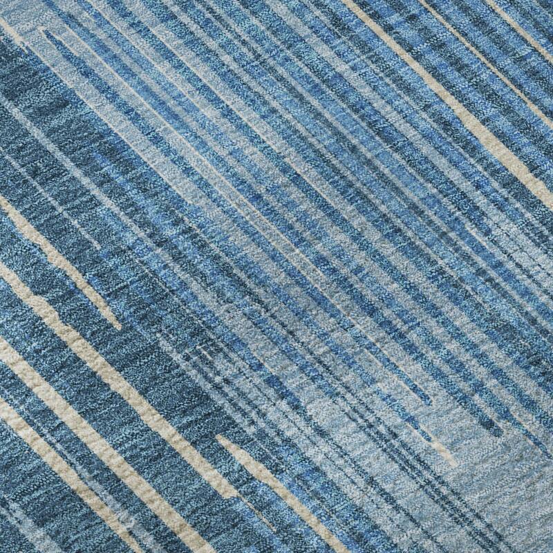 Premium Washable Super Soft Transitional Stripes Mayfield Rug