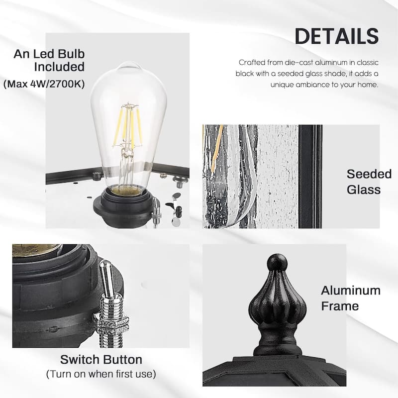 83 Inch Dusk to Dawn Outdoor Post Light