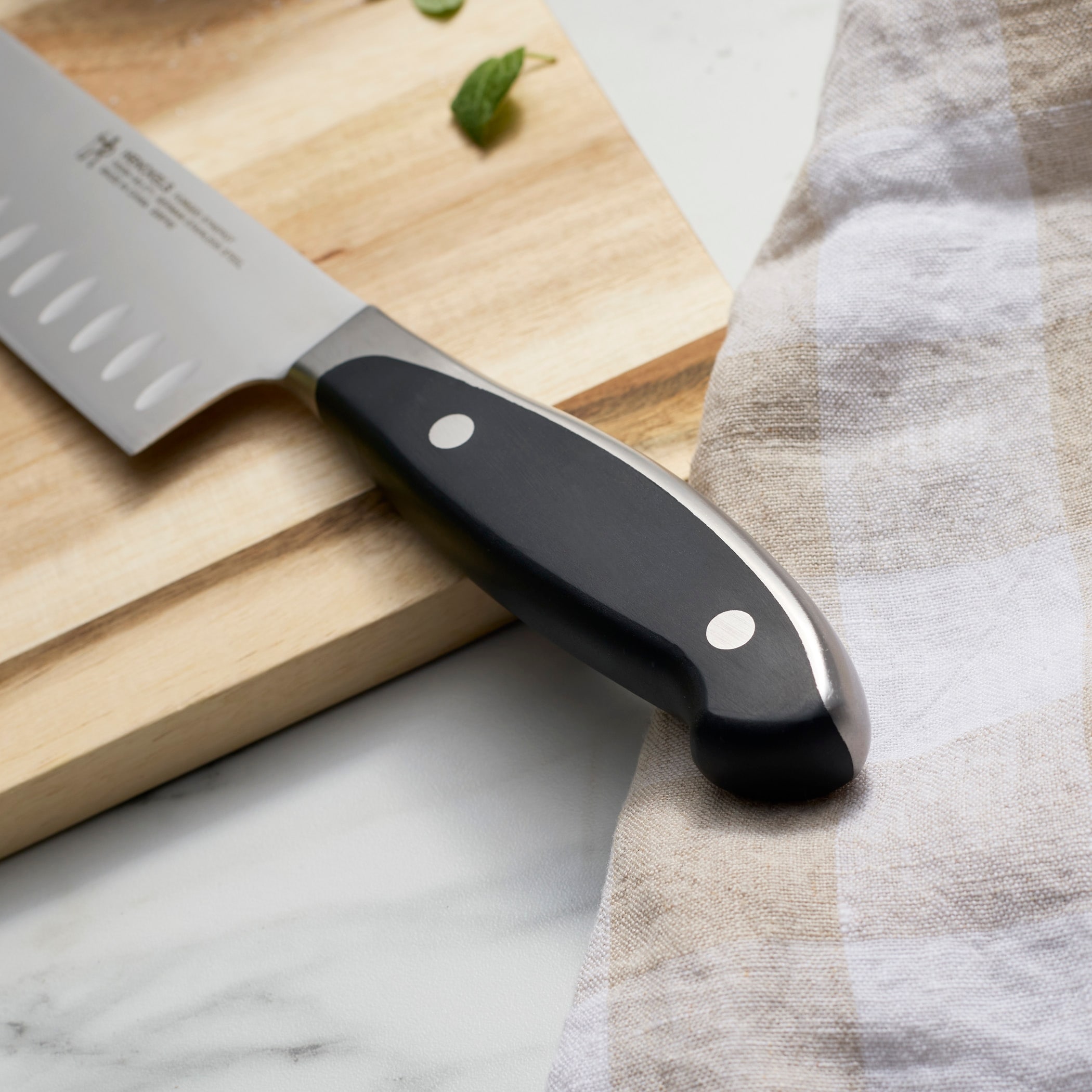 HENCKELS Forged Synergy Hollow Edge Santoku Knife - Overstock