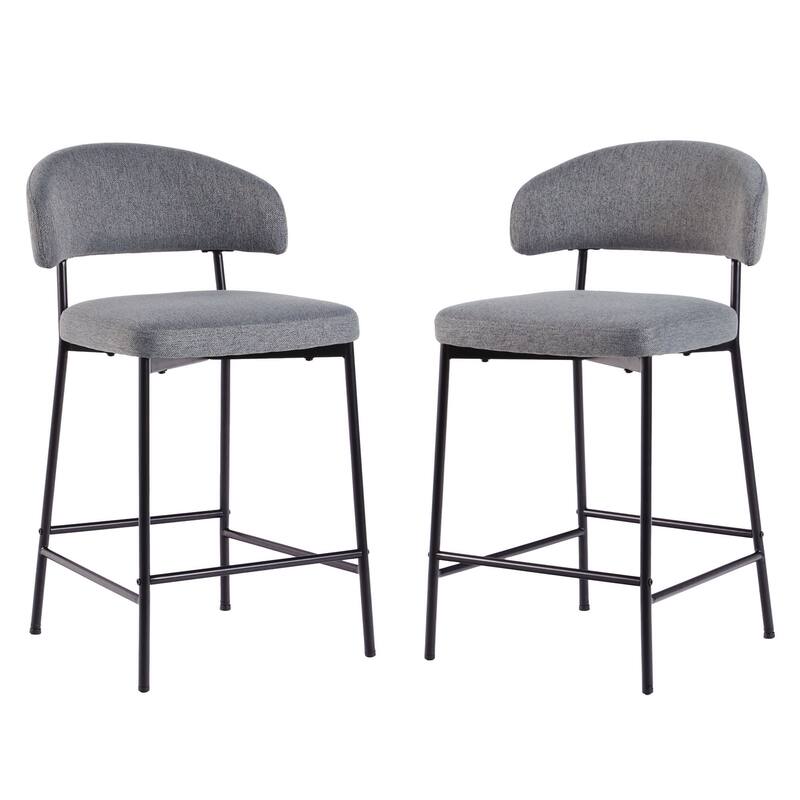 Middlebrook Designs Curved Back Counter Stool (Set of 2)