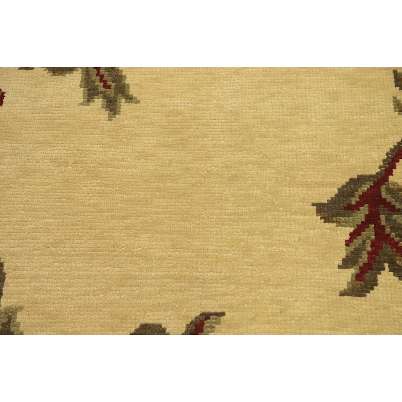 Floral Indian Area Rug 7x10 - 10' 1'' X 6' 6''